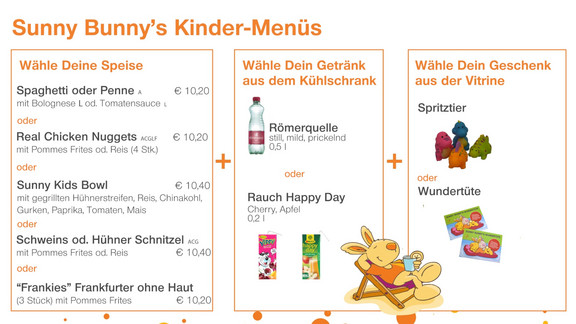 Sunny Bunny Kindermenü Sunny Bunny Kindermenü